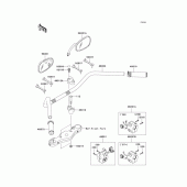 Схема узла: Руль & Пульт управления рулевой для Kawasaki VN1600 Vulcan 1600 Classic