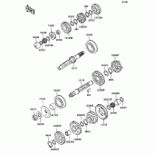Схема вузла: Трансмісія для Kawasaki ZX1100 Ninja ZX-11