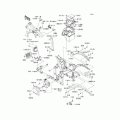 Схема вузла: Кріплення двигуна для Kawasaki VN900 VN900 Classic