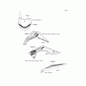 Схема узла: Decals(bdf) для Kawasaki KLX140 KLX140L