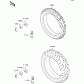 Схема вузла: Шини для Kawasaki ZX1200 Ninja ZX-12R