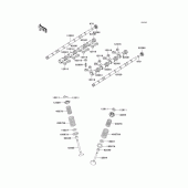 Схема узла: Клапан(ы) для Kawasaki ZG1000 1000GTR