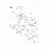 Схема вузла: Taillight(s) для Kawasaki VN1500 Vulcan 1500 Nomad Fi