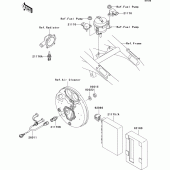 Схема вузла: Fuel injection для Kawasaki VN1500 VN1500 Drifter