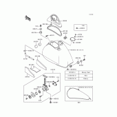 Схема вузла: Паливний бак(1/2)(vn800-a4) для Kawasaki VN800 Vulcan 800