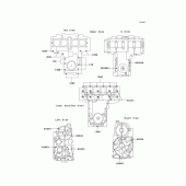 Схема вузла: Болти картера двигуна для Kawasaki ZR750 ZR-7