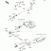 Схема узла: Переключатель передач для Kawasaki ZG1400 1400GTR ABS