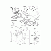 Схема вузла: Електроустаткування для Kawasaki EJ650 W650