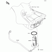 Схема узла: Топливный насос для Kawasaki ZX1400 ZZR1400 ABS