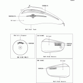 Схема вузла: Decals(silver)(p2h) для Kawasaki VN1500 VN1500 Mean Streak