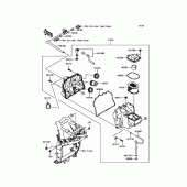 Схема узла: Воздушный фильтр для Kawasaki ZR800 Z800 ABS