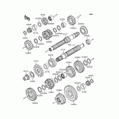 Схема вузла: Трансмісія для Kawasaki ZX636 Ninja ZX-6R