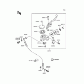 Схема узла: Передний тормозной цилиндр для Kawasaki BJ250 Estrella RS
