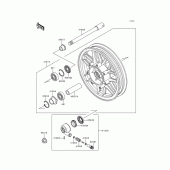 Схема вузла: Front wheel для Kawasaki ZG1200 Voyager XII
