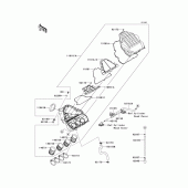Схема вузла: Повітряний фільтр Kawasaki ZR1000 Z1000