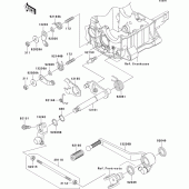 Схема узла: Переключатель передач для Kawasaki ZR1200 ZRX1200