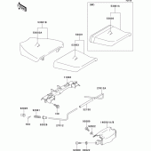Схема узла: Сиденье для Kawasaki ZX750 ZXR750