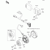 Схема вузла: Генератор для Kawasaki KX125