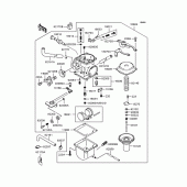 Схема вузла: Карбюратор для Kawasaki BN125 Eliminator