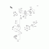 Схема вузла: Перемикач передач для Kawasaki ER500 ER-5