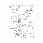 Схема вузла: Carburetor(1/4) для Kawasaki KX250/ KX252 KX250F