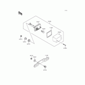 Схема вузла: Taillight(s) для Kawasaki KMX125
