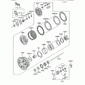 Схема вузла: Зчеплення для Kawasaki ZG1200 Voyager XII