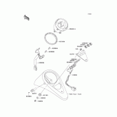 Схема вузла: Meter(s) для Kawasaki EN500 Vulcan 500 LTD