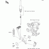Схема вузла: Лапка гальма для Kawasaki ZX1400 ZZR1400 ABS