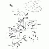 Схема узла: Сиденье для Kawasaki ZG1000 Concours