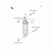 Схема вузла: Амортизатор задній для Kawasaki ZX750 Ninja ZX-7R