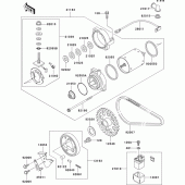 Схема вузла: Starter motor для Kawasaki ER500 ER-5