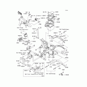Схема узла: Крепление двигателя для Kawasaki VN900 Vulcan 900 Classic LT