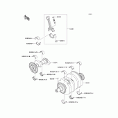 Схема узла: Коленчатый вал для Kawasaki EX250 Ninja 250