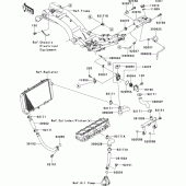 Схема узла: Water pipe для Kawasaki ZR750 Z750R ABS