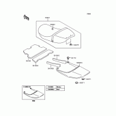 Схема вузла: Сидіння для Kawasaki ZR400 Zephyr X