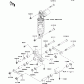 Схема вузла: Suspension для Kawasaki ZX600 Ninja ZX-6RR