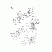 Схема вузла: Engine cover(s) для Kawasaki ZX600 Ninja ZX-6R