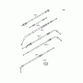 Схема вузла: Троси для Kawasaki ZR400 ZRX