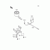 Схема вузла: Панель приладів для Kawasaki KMX80 KSR-II