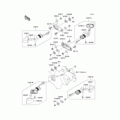 Схема вузла: Поворотники для Kawasaki EX250 Ninja 250