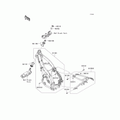 Схема узла: Рама для Kawasaki KX250/ KX252 KX250F