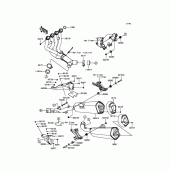 Схема вузла: Вихлопна система для Kawasaki ZX1400 ZZR1400 ABS