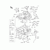 Схема узла: Картер двигателя (1/2) для Kawasaki ZX1200 Ninja ZX-12R