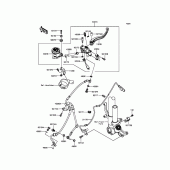 Схема вузла: Передній гальмівний циліндр для Kawasaki ZX1000 Ninja ZX-10R