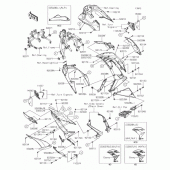 Схема вузла: Дефлектори для Kawasaki EX650 Ninja 650 ABS