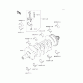 Схема узла: Коленчатый вал для Kawasaki ZX600 Ninja ZX-6RR