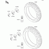 Схема узла: Шина для Kawasaki ZX750 ZXR750