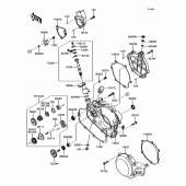 Схема вузла: Кришка двигуна для Kawasaki KX85 KX85