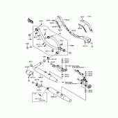 Схема вузла: Вихлопна система для Kawasaki VN1700 Vulcan 1700 Voyager Custom ABS
